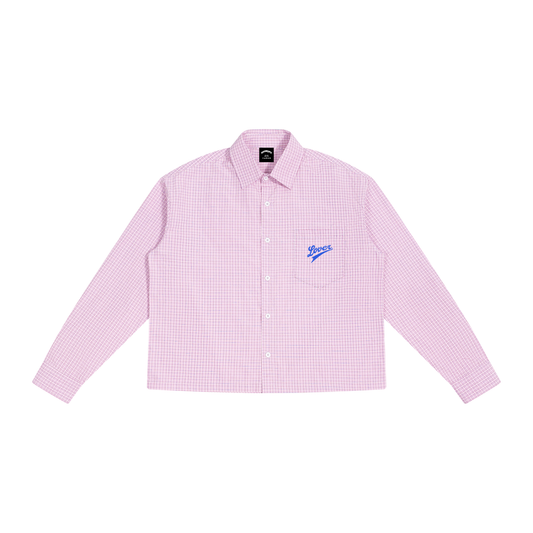 BOXY PLAID LS