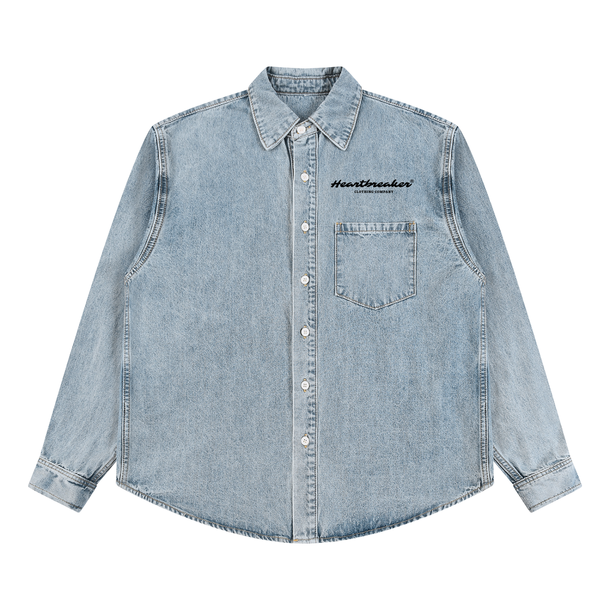 HB BOXY VINTAGE DENIM LS